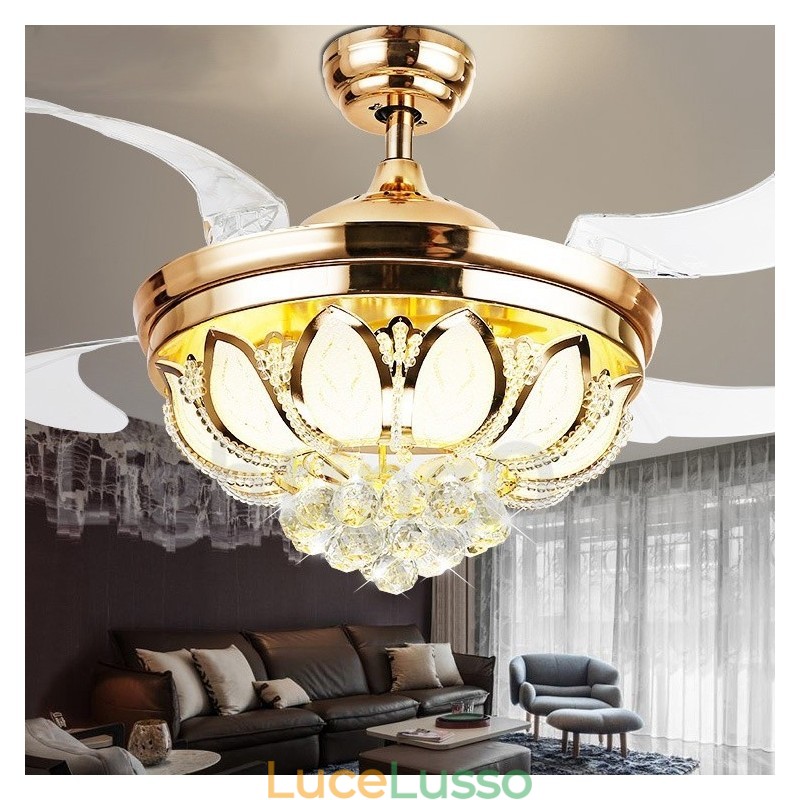 Ventilatore da soffitto moderno contemporaneo in stile europeo da 42"