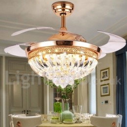 Ventilatore da soffitto moderno contemporaneo in stile europeo da 42"