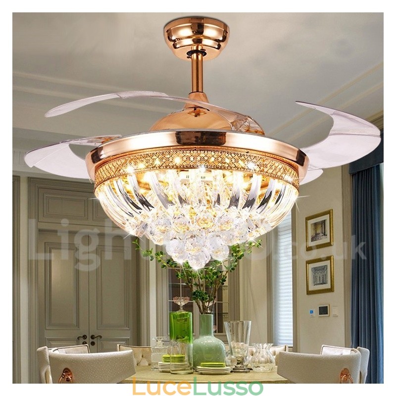 Ventilatore da soffitto moderno contemporaneo in stile europeo da 42"