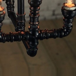 Lampadario Mini Stile Rustico Lodge Retro Metallo