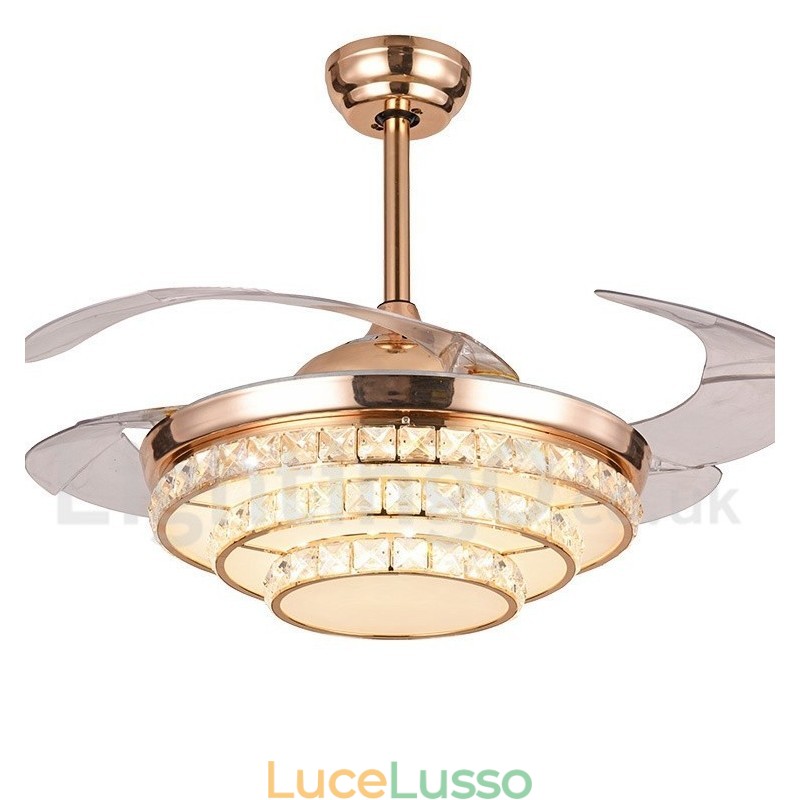 Ventilatore da soffitto moderno contemporaneo in stile europeo da 42"