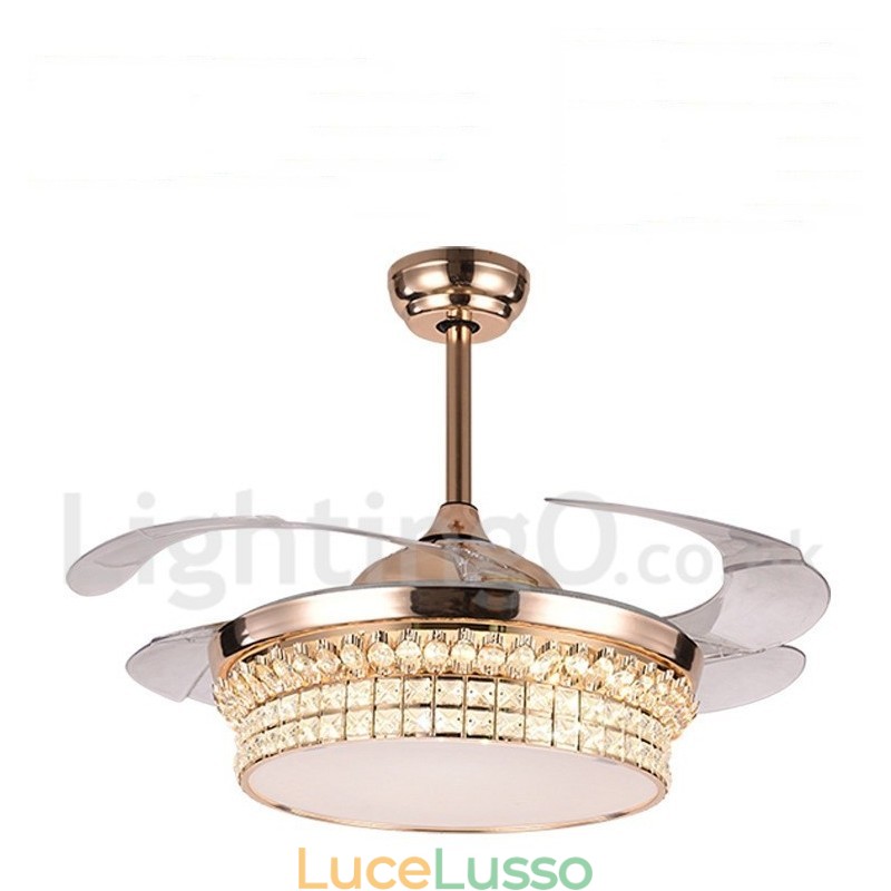 Ventilatore da soffitto moderno contemporaneo in stile europeo da 42"