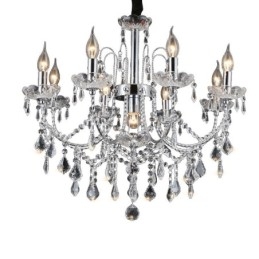 Elegante lampadario di cristallo con 9 luci
