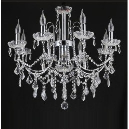 Elegante lampadario di cristallo con 9 luci