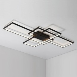 Moderna lampada da soffitto in alluminio con verniciatura contemporanea, lampada da parete a filo con dimmer remoto per soggiorno, camera da letto, può essere utilizzata anche come lampada da parete
