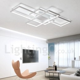 Moderna lampada da soffitto in alluminio con verniciatura contemporanea, lampada da parete a filo con dimmer remoto per soggiorno, camera da letto, può essere utilizzata anche come lampada da parete