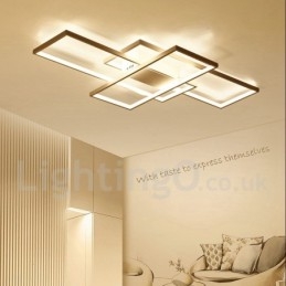 Moderna lampada da soffitto in alluminio con verniciatura contemporanea, lampada da parete a filo con dimmer remoto per soggiorno, camera da letto, può essere utilizzata anche come lampada da parete