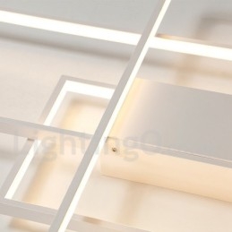 Moderna lampada da soffitto in alluminio con verniciatura contemporanea, lampada da parete a filo con dimmer remoto per soggiorno, camera da letto, può essere utilizzata anche come lampada da parete