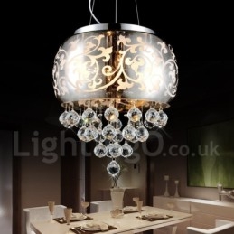 Lampada a sospensione moderna e contemporanea in cristallo