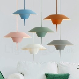 Lampada a sospensione moderna in acciaio contemporaneo