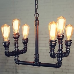 Lampadario Mini Stile Rustico Lodge Retro Metallo