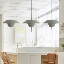 Lampada a sospensione moderna in acciaio contemporaneo