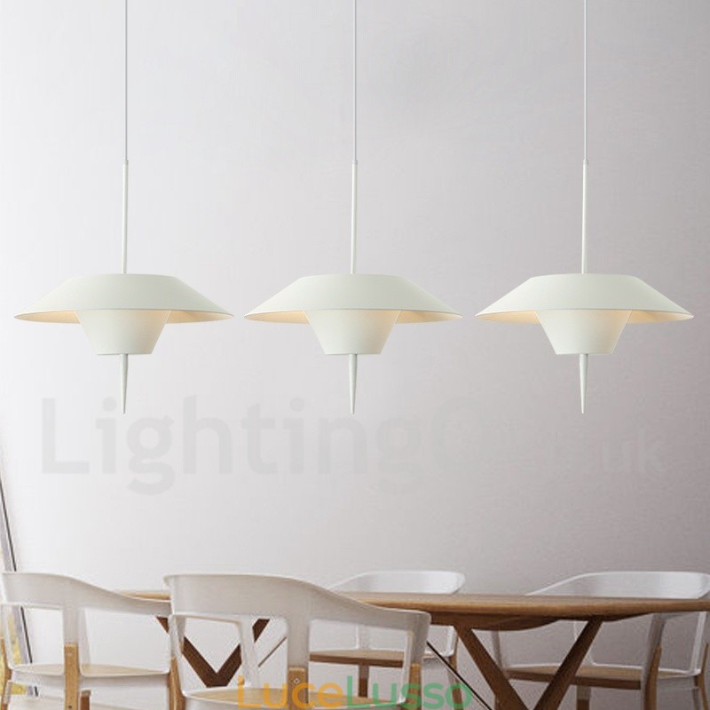 Lampada a sospensione moderna in acciaio contemporaneo