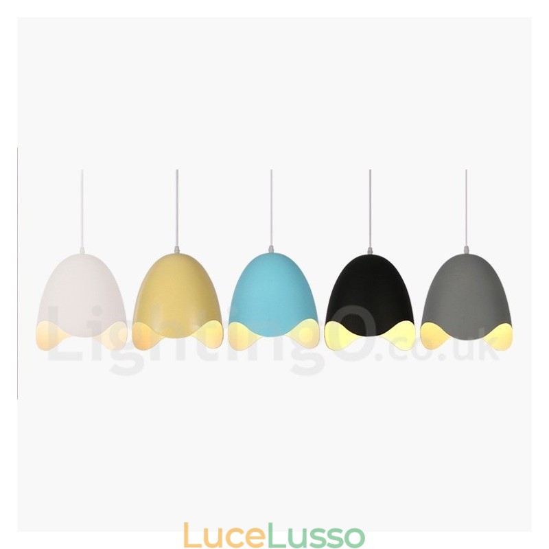 Lampada a sospensione moderna e contemporanea in acciaio