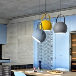 Lampada a sospensione per esposizione di illuminazione in acciaio in Europa settentrionale
