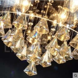 Lampada a sospensione moderna e contemporanea in cristallo