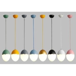 Lampada a sospensione moderna e contemporanea in acciaio