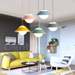 Lampada a sospensione moderna in acciaio contemporaneo