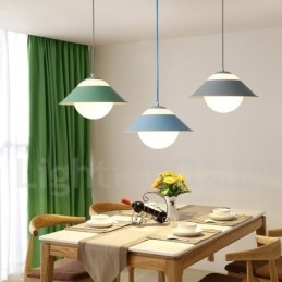 Lampada a sospensione moderna in acciaio contemporaneo