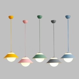 Lampada a sospensione moderna in acciaio contemporaneo