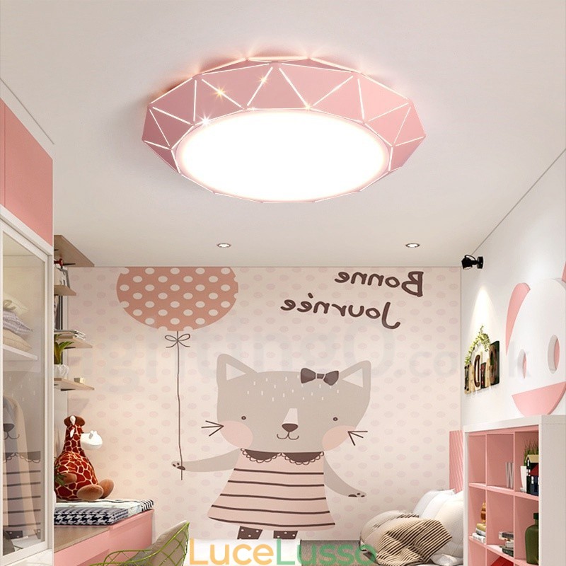 Lampada da soffitto moderna e contemporanea in acciaio per negozio di illuminazione