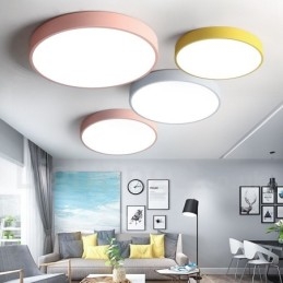 Lampada da soffitto moderna e contemporanea in acciaio multicolore
