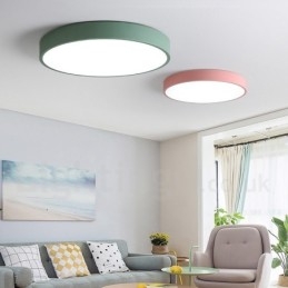 Lampada da soffitto moderna e contemporanea in acciaio multicolore