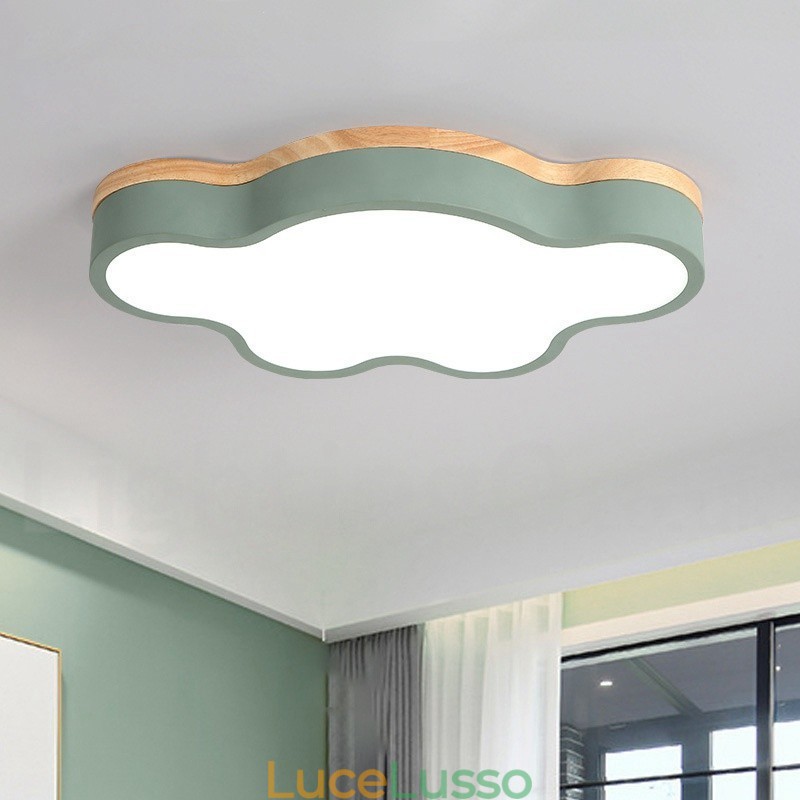 Macaron Multicolor Moderno Contemporaneo Acciaio Legno Luce Soffitto Luce