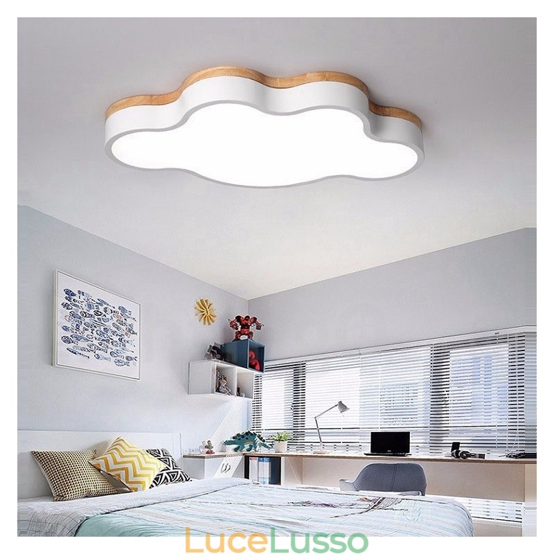 Macaron Multicolor Moderno Contemporaneo Acciaio Legno Luce Soffitto Luce
