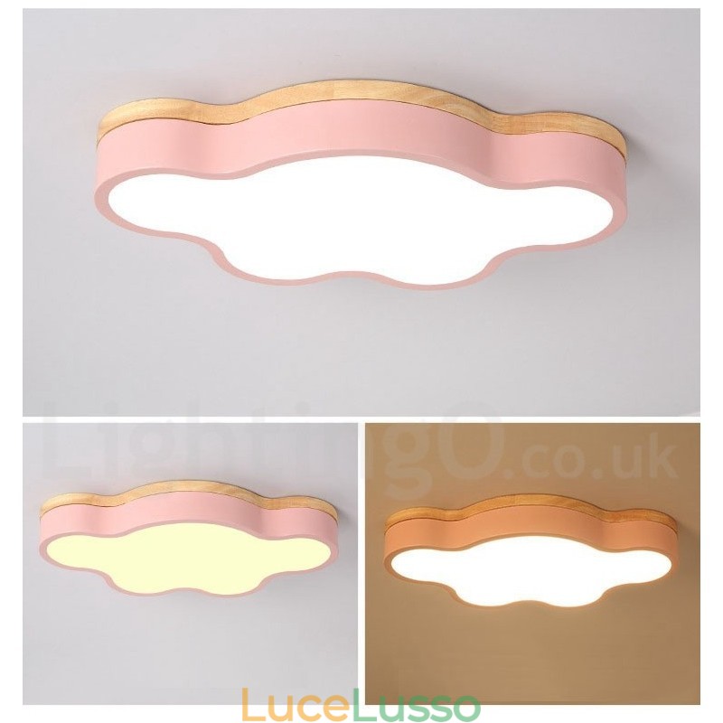 Macaron Multicolor Moderno Contemporaneo Acciaio Legno Luce Soffitto Luce