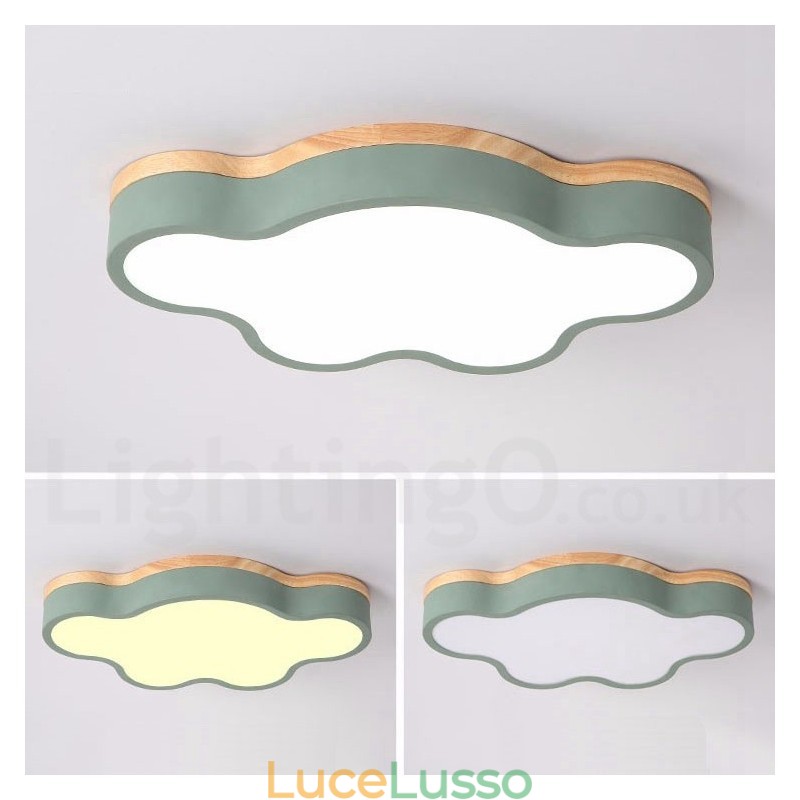Macaron Multicolor Moderno Contemporaneo Acciaio Legno Luce Soffitto Luce
