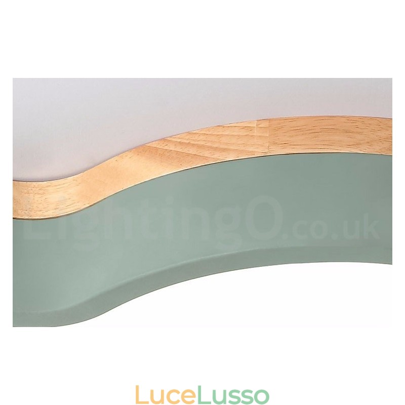 Macaron Multicolor Moderno Contemporaneo Acciaio Legno Luce Soffitto Luce