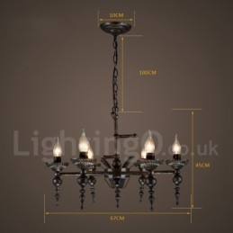 Lampadario a sospensione in stile industriale in acciaio