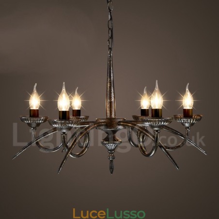 Lampadario a sospensione in stile industriale in acciaio Lampadario a sospensione in stile industriale in acciaio