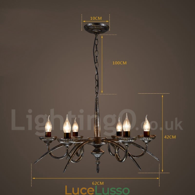 Lampadario a sospensione in stile industriale in acciaio