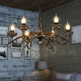 Lampadario a sospensione in stile industriale in acciaio