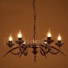 Lampadario a sospensione in stile industriale in acciaio