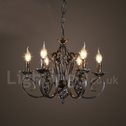Lampadario a sospensione in stile industriale in acciaio