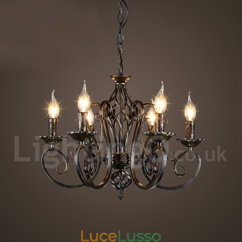 Lampadario a sospensione in stile industriale in acciaio