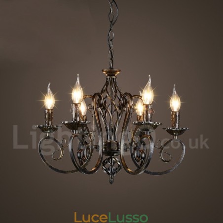 Lampadario a sospensione in stile industriale in acciaio Lampadario a sospensione in stile industriale in acciaio