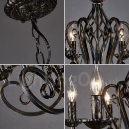 Lampadario a sospensione in stile industriale in acciaio
