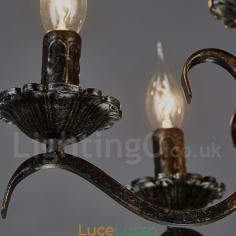 Lampadario a sospensione in stile industriale in acciaio