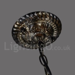 Lampadario a sospensione in stile industriale in acciaio