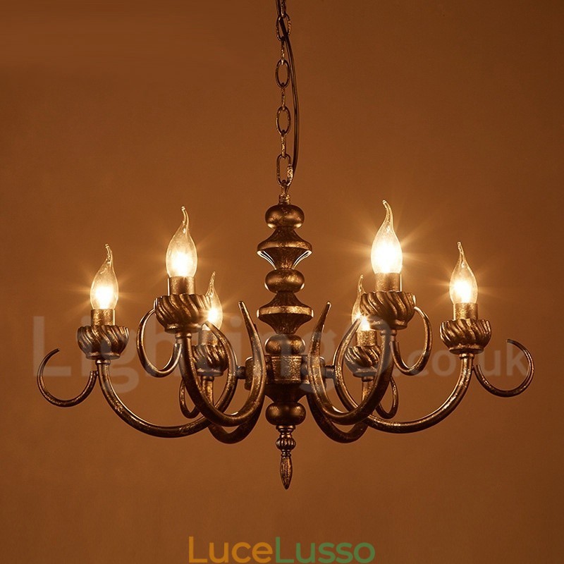 Lampadario a sospensione in stile industriale in acciaio