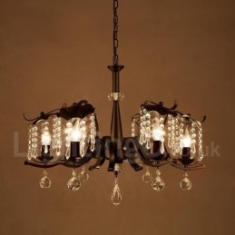 Lampadario a sospensione in stile industriale in acciaio