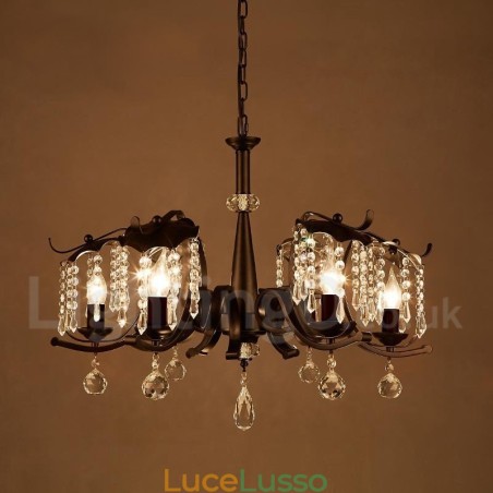Lampadario a sospensione in stile industriale in acciaio Lampadario a sospensione in stile industriale in acciaio