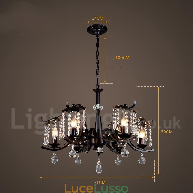 Lampadario a sospensione in stile industriale in acciaio