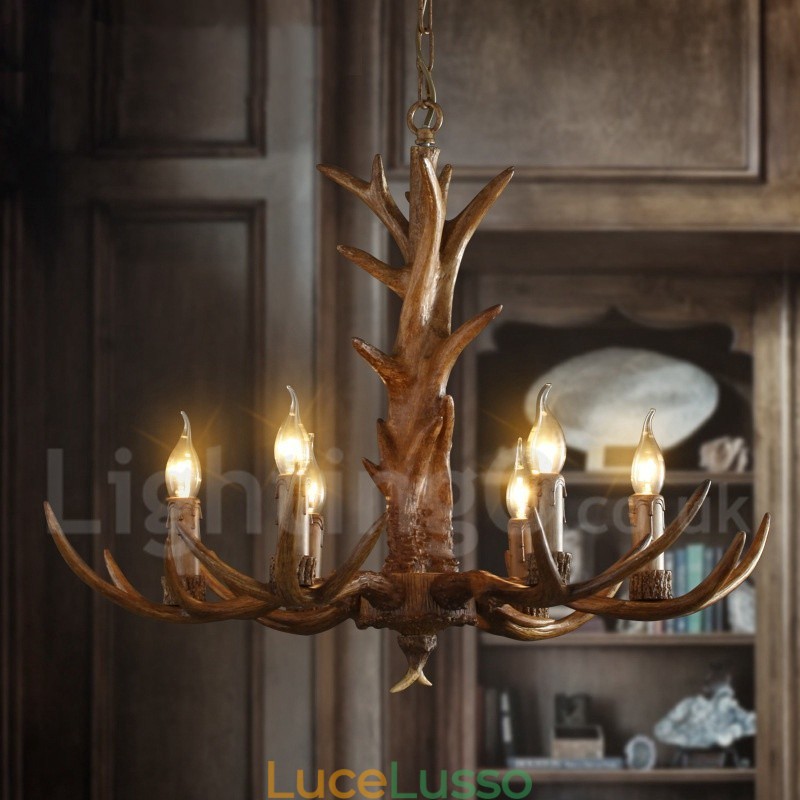 Lampadario a sospensione in resina in stile industriale