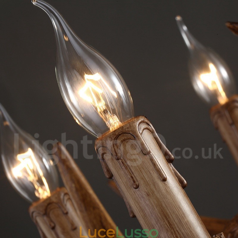 Lampadario a sospensione in resina in stile industriale