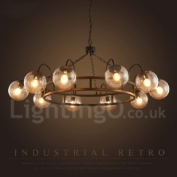 Lampadario a sospensione in stile industriale in acciaio